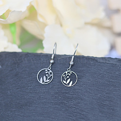 201 Stainless Steel Dangle Earrings&nbsp;FS-WGC26FA-02