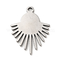 Tibetan Style 304 Stainless Steel Pendant Cabochon Settings&nbsp;STAS-G278-39AS