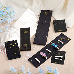 80Pcs 4 Style Rectangle Cardboard Jewelry Display Cards&nbsp;CDIS-YS0001-04
