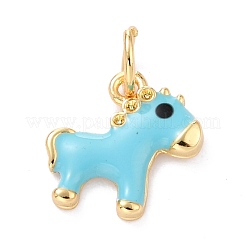 Real 18K Gold Plated Brass Charms&nbsp;KK-L206-008A-G