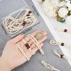 6Pcs Adjustable Waxed Cord Macrame Pouch Empty Stone Holder Necklace Making&nbsp;NJEW-BBC0001-08A