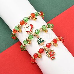 CCB Plastic & Glass Bead Bracelets&nbsp;BJEW-FS00029