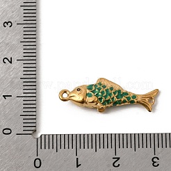 304 Stainless Steel Enamel Fish Connector Charms&nbsp;STAS-B128-54G-04