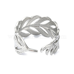 304 Stainless Steel Cuff Rings&nbsp;RJEW-M019-52P