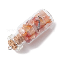 10Pcs 10 Styles Glass Bottle Pendants&nbsp;PALLOY-JF02875