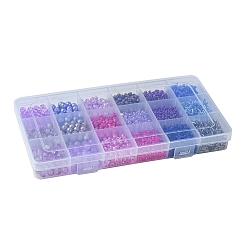 DIY Glass Round Beads & Seed Beads Jewelry Making Finding Kits&nbsp;DIY-FS0005-95