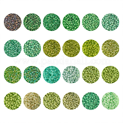 480g 24 Colors 12/0 Glass Round Seed Beads&nbsp;SEED-CJ0001-09