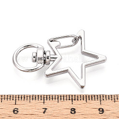 Alloy Swivel Snap Hook Clasps&nbsp;PALLOY-T090-80P