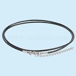10Pcs Round Leather Cord Necklaces Making&nbsp;MAK-CL0001-01A