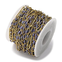 304 Stainless Steel Enamel Figaro Chains&nbsp;CHS-U003-02G-15