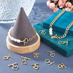 10Sets 5 Styles Brass Toggle Clasps&nbsp;KK-TA0008-80