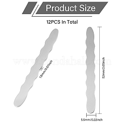 12Pcs Stainless Steel Flat Ring Blanks&nbsp;FIND-BC0013-43