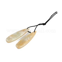 Natural Flower Amazonite Pendants&nbsp;G-Q176-01A-02