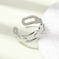 304 Stainless Steel Cuff Open Rings&nbsp;RJEW-P188-02C-P