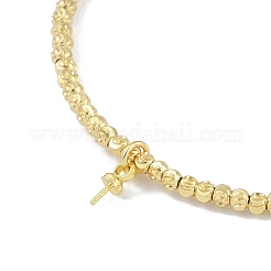 Brass Adjustable Beaded Bracelets Making&nbsp;KK-U020-19G