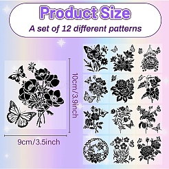 PVC Lamp Film for DIY Colorful Light Hanging Lamp Frosted Glass Jar&nbsp;DIY-WH0505-003