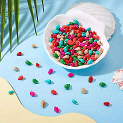 300Pcs 6 Colors Spray Painted Natural Spiral Shell Beads Strands&nbsp;BSHE-TA0001-14