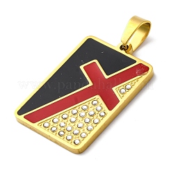 304 Stainless Steel Enamel Pendants&nbsp;STAS-S163-16G