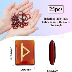 Imitation Jade Glass Cabochons&nbsp;GLAA-NB0001-23
