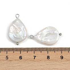 Natural Freshwater Pearl Keshi Pearl Pendants&nbsp;STAS-D378-06A-P
