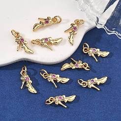 SHEGRACE Brass & Cubic Zirconia Charms&nbsp;XGRQ3P737-579G