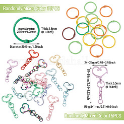 15Pcs Spray Painted Alloy Swivel Snap Hook Clasps&nbsp;FIND-TA0010-58