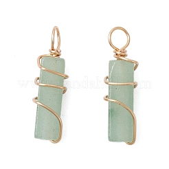 20Pcs 10 Styles Natural Mixed Stone Copper Wire Wrapped Pendants&nbsp;PALLOY-JF03976