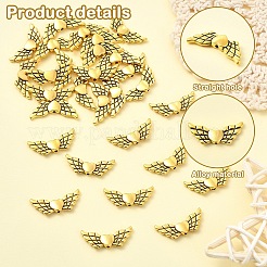 30Pcs Tibetan Style Alloy Angeltee Beads&nbsp;TIBEB-YW0001-32AG