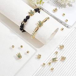 60Pcs Brass Beads&nbsp;KK-NB0001-51G