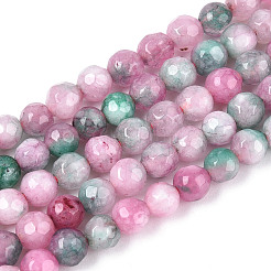 Dyed Natural White Jade Beads Strands&nbsp;G-T139-4mm-60-03