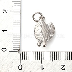 Brass Micro Pave Clear Cubic Zirconia Pendants&nbsp;KK-P308-81P