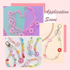 100Pcs Transparent Acrylic Beads Frame&nbsp;MACR-SP0002-02