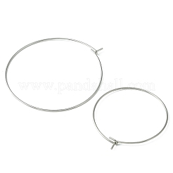 60Pcs 3 Size 316 Surgical Stainless Steel Hoop Earring Findings&nbsp;STAS-YW0001-75P