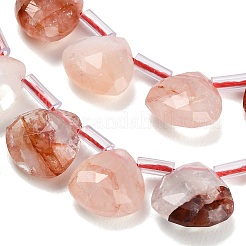 Natural Hematoid Quartz/Ferruginous Quartz Beads Strands&nbsp;G-C292-A10-01