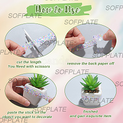 5M Self Adhesive Resin Star Tape&nbsp;DIY-SP0004-56I