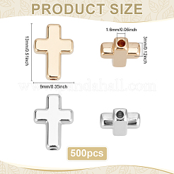 500Pcs 2 Colors CCB Plastic Beads&nbsp;CCB-ME0001-06