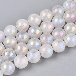 Electroplate Natural Quartz Crystal Beads Strands&nbsp;G-T144-39