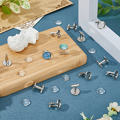 DIY Blank Dome Cufflinks Making Kit&nbsp;DIY-DC0002-60A