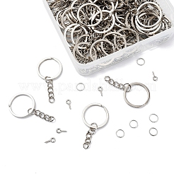 300Pcs 3 Style DIY 25mm Keychain Clasps Set&nbsp;DIY-YW0002-05P