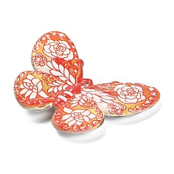 Printed Opaque Acrylic Beads&nbsp;MACR-R004-02I