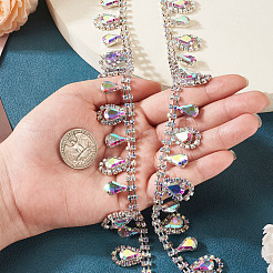 1 Yard Iron Rhinestone Strass Chains&nbsp;FIND-PJ0001-44B