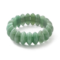 Bicone Natural Green Aventurine Beads Stretch Bracelets for Women Men&nbsp;BJEW-C097-05D