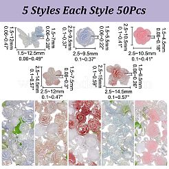 5 Sets 5 Colors Resin Cabochons&nbsp;MRMJ-AR0001-23