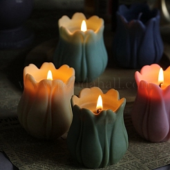 3D Tulip Flower DIY Food Grade Silicone Candle Molds&nbsp;PW-WG77557-01