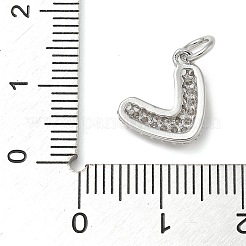 Rack Plating Brass Micro Pave Cubic Zirconia Pendants&nbsp;KK-K392-25P