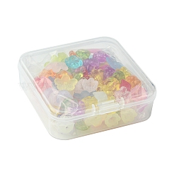 100Pcs 4 Styles Transparent Acrylic Beads&nbsp;TACR-FS0001-45