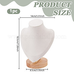 1Pc Microfiber Necklace Display Stands&nbsp;NDIS-NB0001-09
