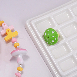 25Pcs 5 Colors Opaque Acrylic Beads&nbsp;MACR-PA0001-60