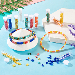 375Pcs 12 Style 2-Hole Opaque Glass Seed Beads&nbsp;SEED-TA0001-10