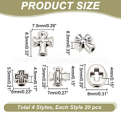 8 bags 4 styles Tibetan Style Alloy Beads&nbsp;FIND-AR0004-86